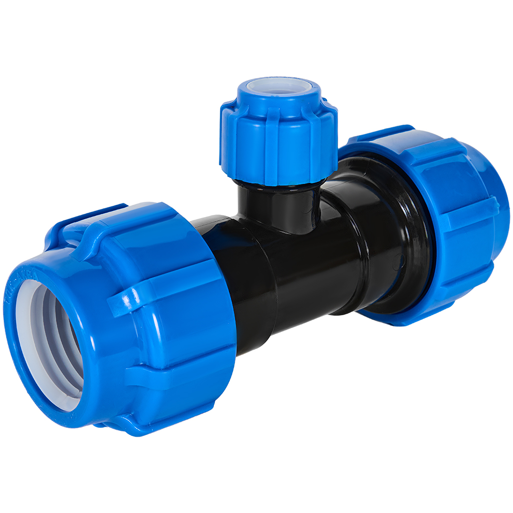 Тройник ПНД Политэк переходной 50х25х50/90° ТПК-АКВА