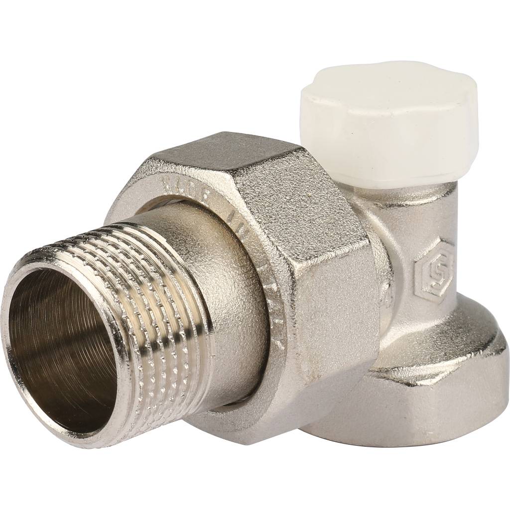 Клапан запорно-балансировочный STOUT SVL угловой 3/4