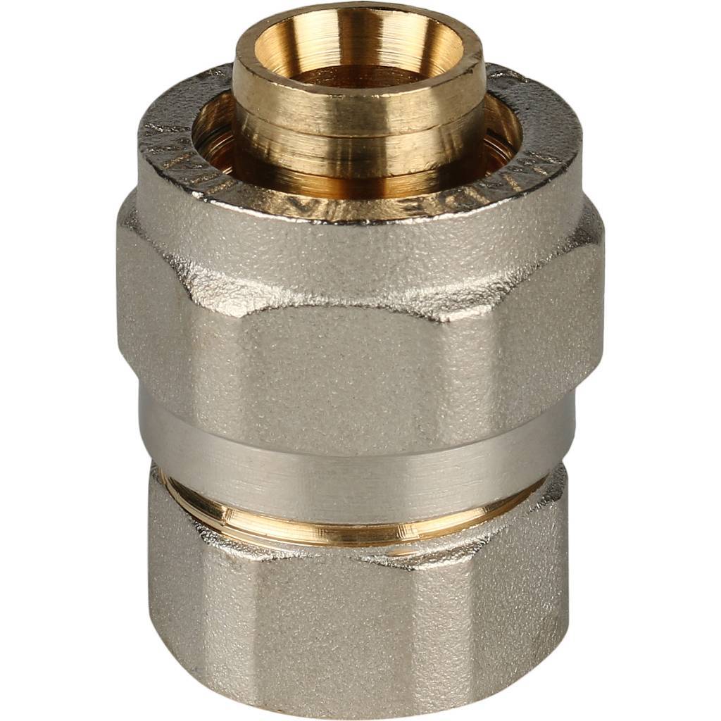 Переходник STOUT с внутренней резьбой 1/2 х20 для металлопластиковых труб винтовой