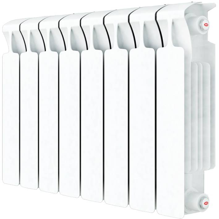 Радиатор биметаллический RIFAR MONOLIT VENTIL 500 MVR 10 секций нижнее правое подключение (белый RAL 9016)