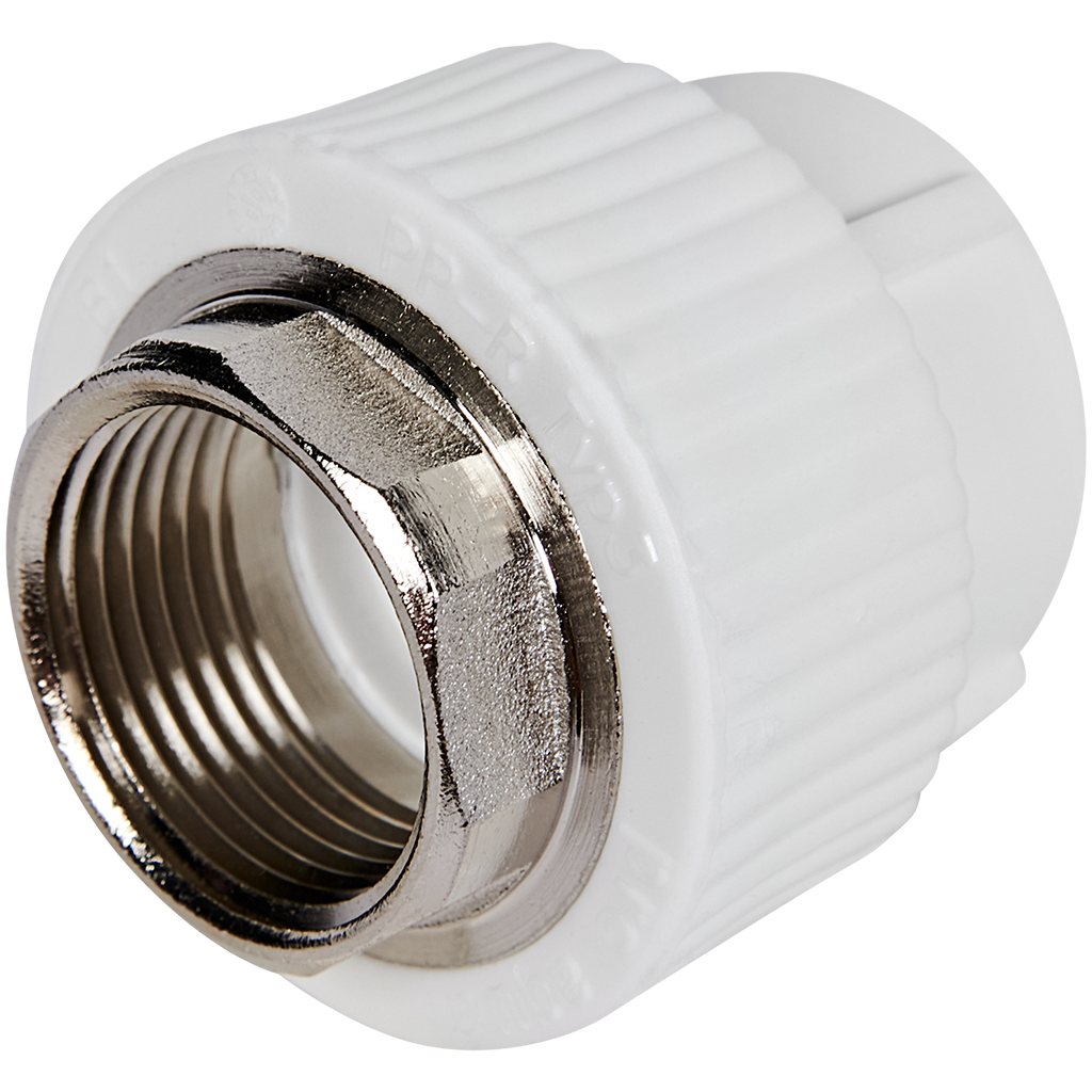 Муфта комбинированная Pro Aqua d= 32-1 PP-R под ключ ВР Белая