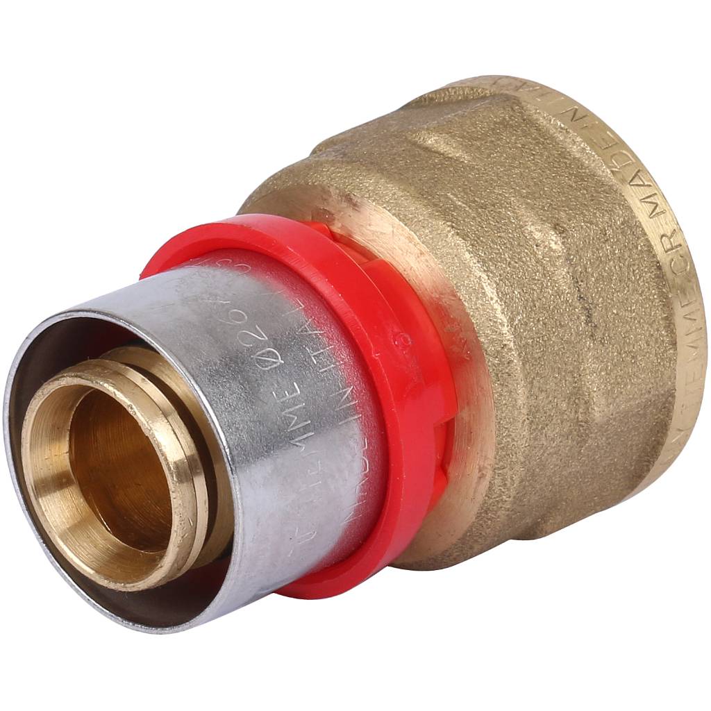 Муфта TIEMME с внутренней резьбой 26x1 для металлопластиковых труб прессовой