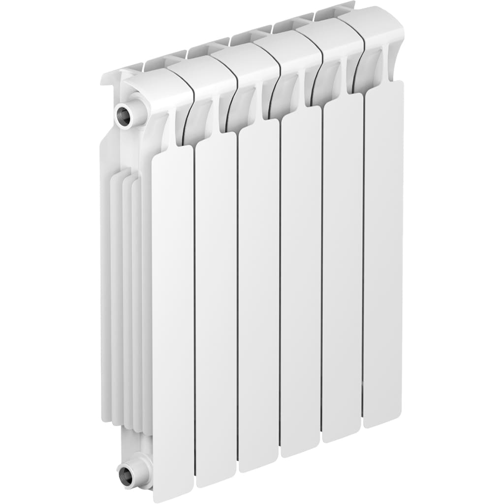 Радиатор биметаллический RIFAR MONOLIT 500 6 секций боковое подключение (белый RAL 9016)