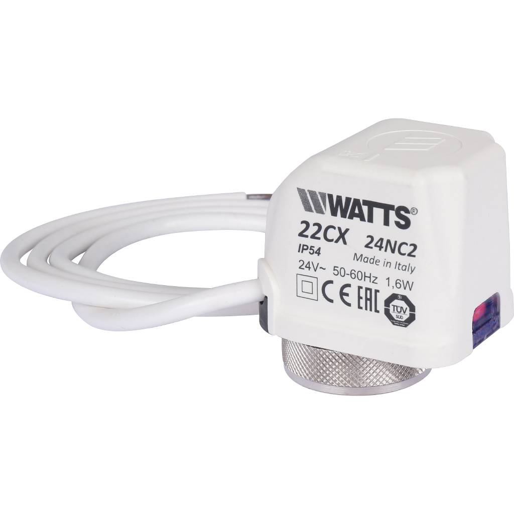 Электротермический сервопривод Watts 22CX24NC2 нормально закрытый, 24 В. Фото 0