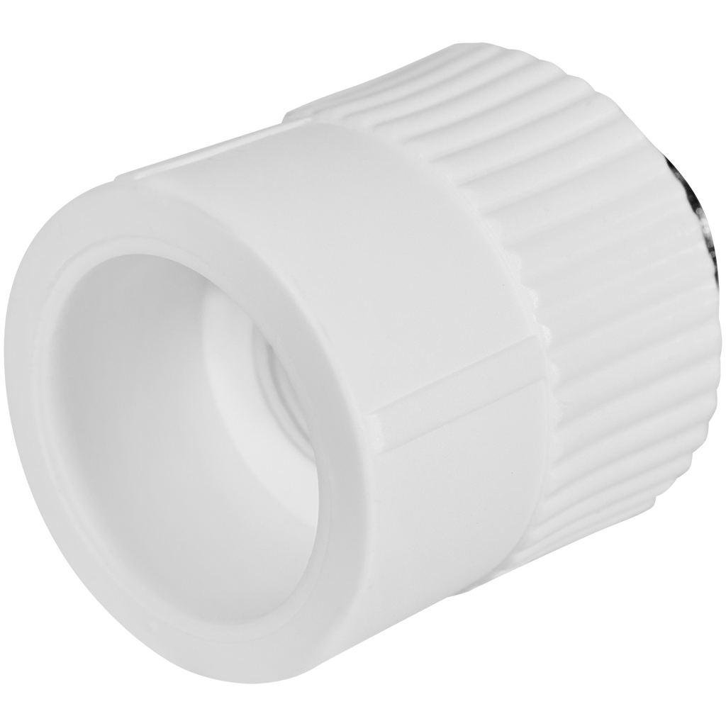 Муфта комбинированная Pro Aqua d= 32-3/4 PP-R НP Белая. Фото 1