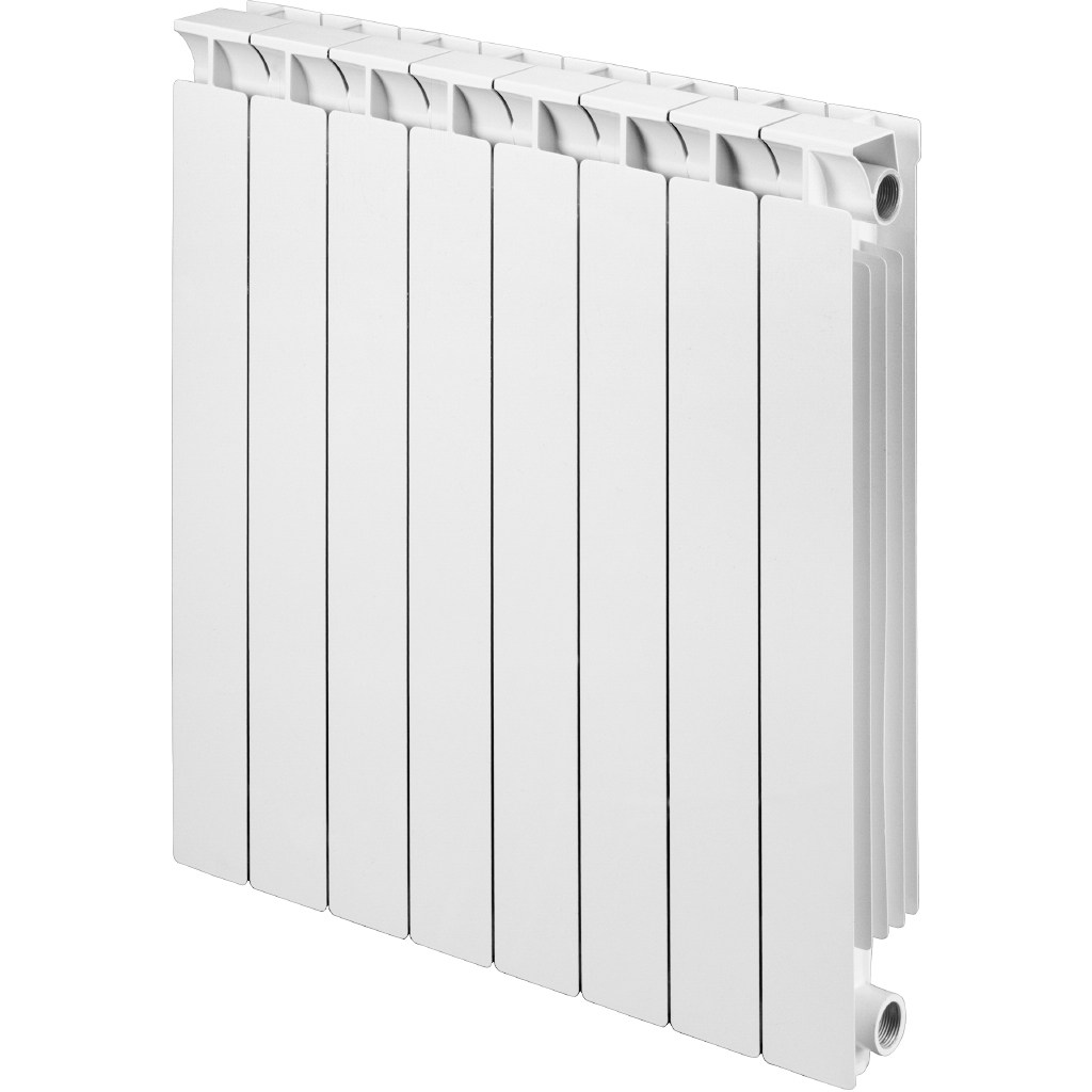 Радиатор алюминиевый Global MIX-800 12 секций боковое подключение (белый RAL 9010)