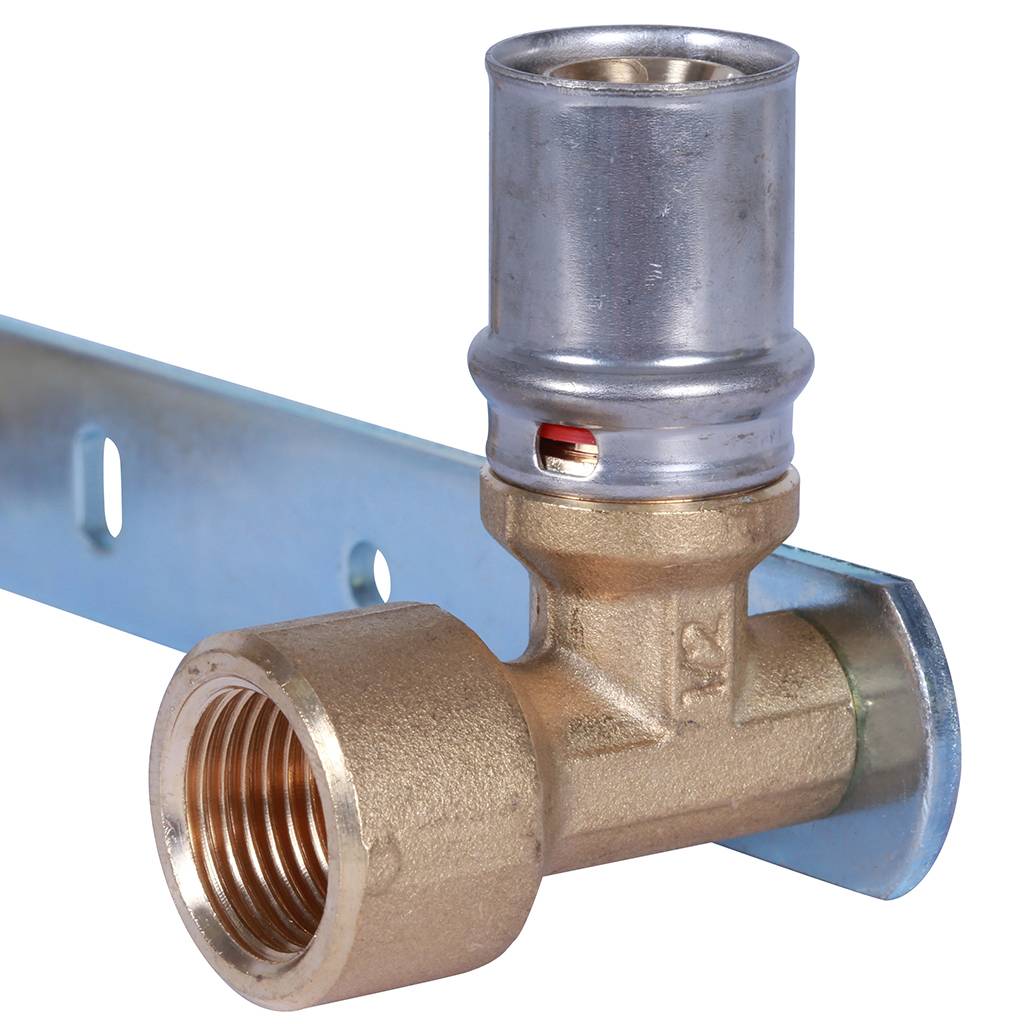 Настенный комплект для смесителя STOUT 1/2 x20 для металлопластиковых труб прессовой. Фото 10