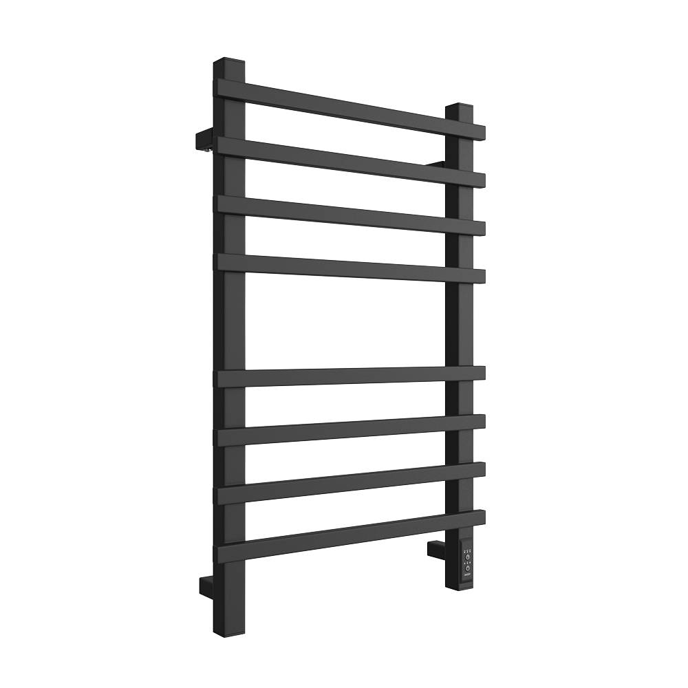 Полотенцесушитель STOUT электрический TECHNO quadro 80*50 Черный матовый. Фото 1