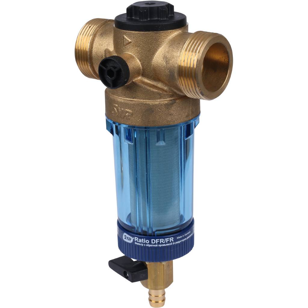 Фильтр с обратной промывкой SYR Ratio FR DN 25 для холодной воды