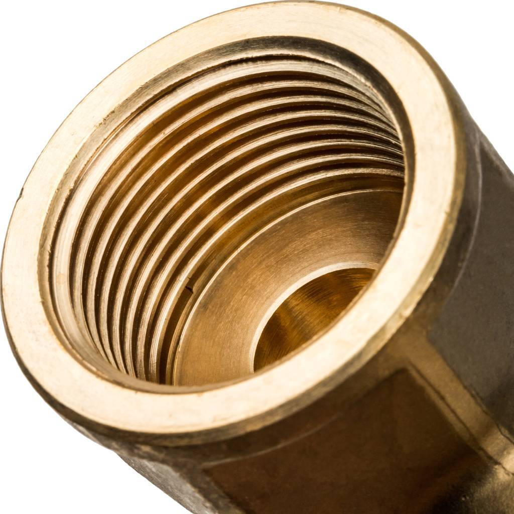 Угольник-переходник STOUT с внутренней резьбой 25xG 3/4 для труб из сшитого полиэтилена аксиальный. Фото 3