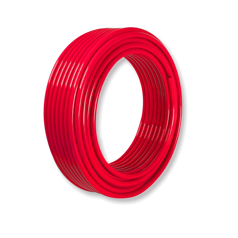 Труба ROMMER PEX из сшитого полиэтилена с кислородным слоем, красная, 20х2,0 (бухта 100 метров). Фото 1