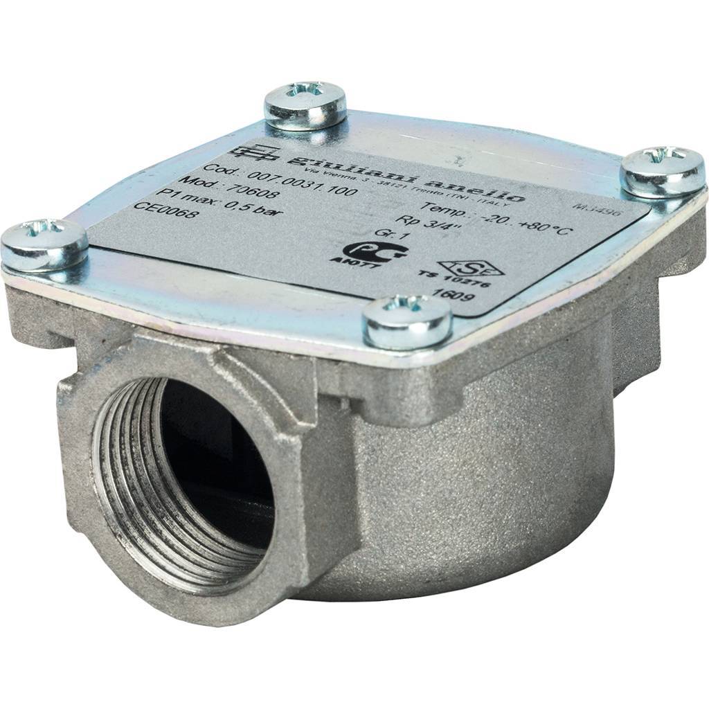 Фильтр газовый Watts 3/4 '' FG 20 comp ( до 0,5 бар, для настенных котлов ). Фото 2