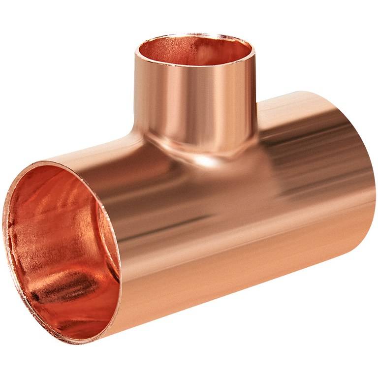 Тройник JINTIAN ВП 28x18x28 из меди под пайку