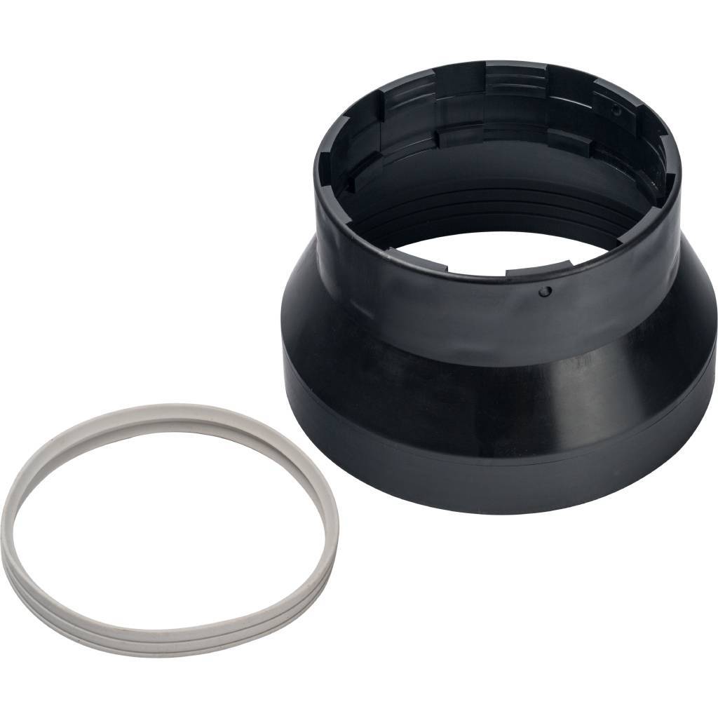 Адаптер пластиковый STOUT DN101/133, для гермитизации терминала при проходе через крышу