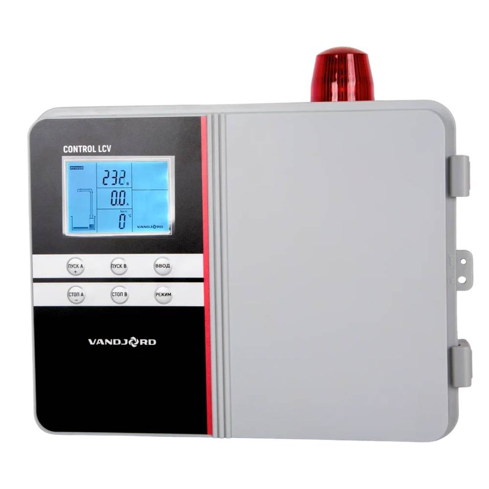 Шкаф управления 2-мя насосами с расширенным функционалом Vandjord CONTROL LCV 212 2,2KW (12А) DOL. Фото 3
