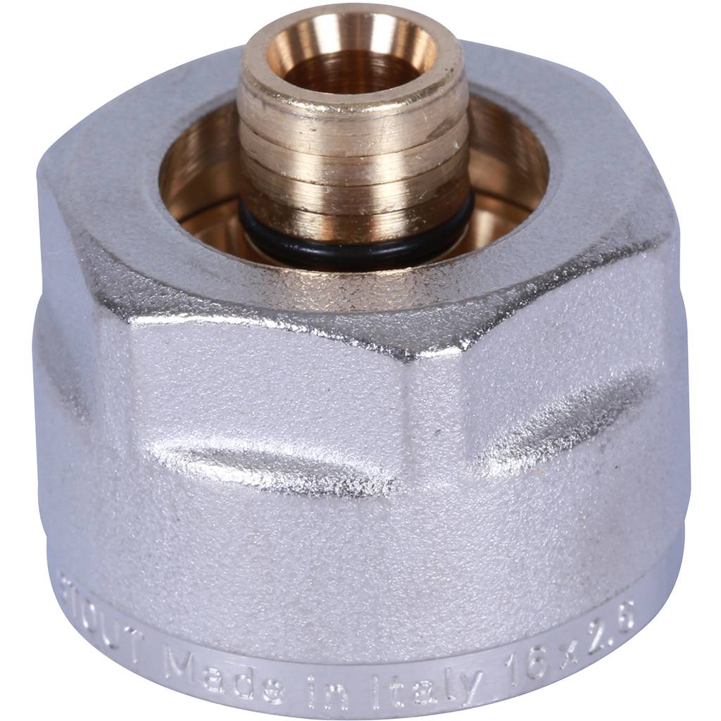 Фитинг компрессионный STOUT евроконус для труб PEX-AL-PEX 16х2,6х3/4. Фото 1