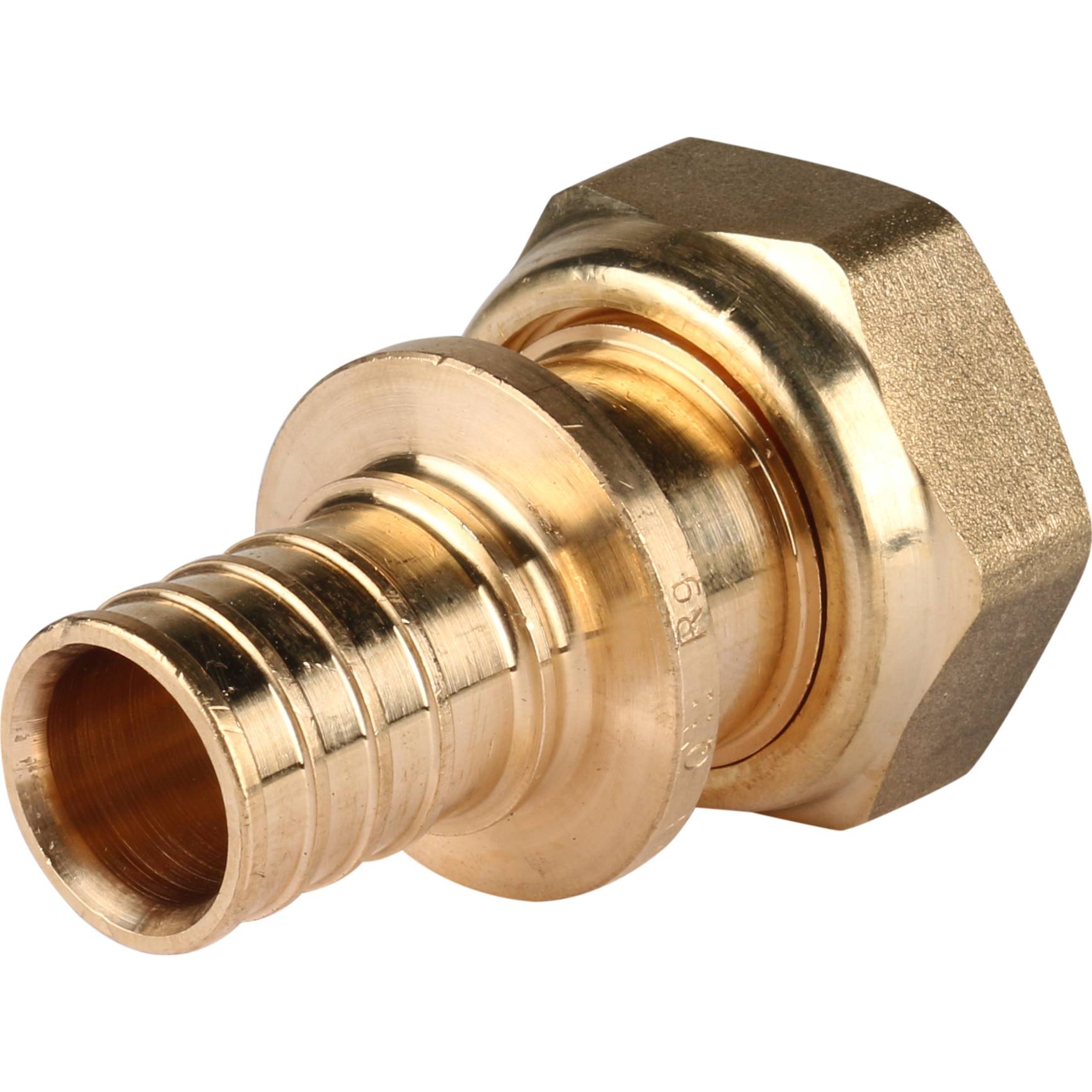 Переходник РЕХАУ RAUTITAN с накидной гайкой 25-G 1 RX+ для труб из сшитого полиэтилена аксиальный