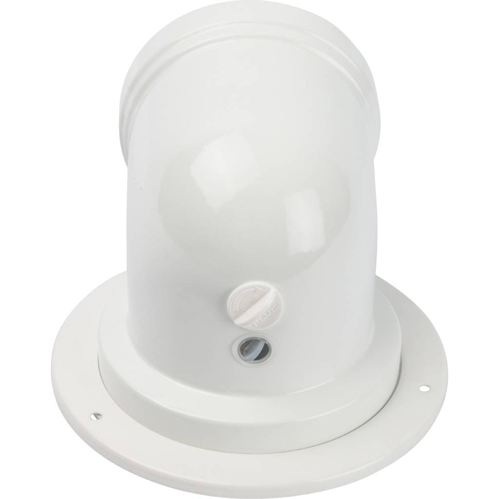 *SCA-8610-240090 STOUT Элемент дымохода конденсац. адаптер 90° DN60/100 м/п PP-AL с фланцем (совместим. с Bosch). Фото 2