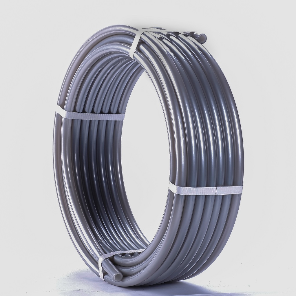Труба ROMMER PEX из сшитого полиэтилена с кислородным слоем, серая, 32х4,4 (бухта 50 метров). Фото 1