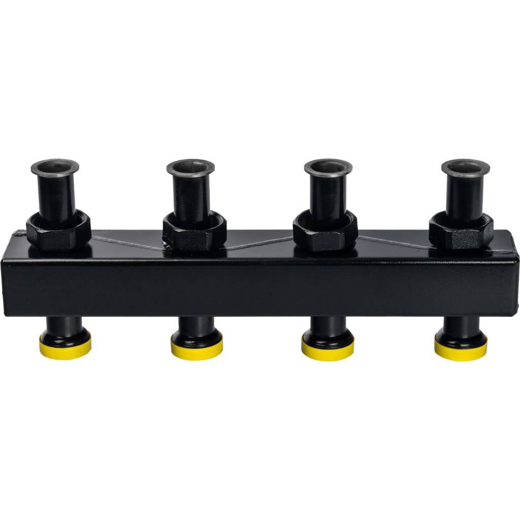 Стальной распределительный коллектор STOUT SDG-0017 2(3) отопительных контура, в теплоизоляции DN 25. Фото 4