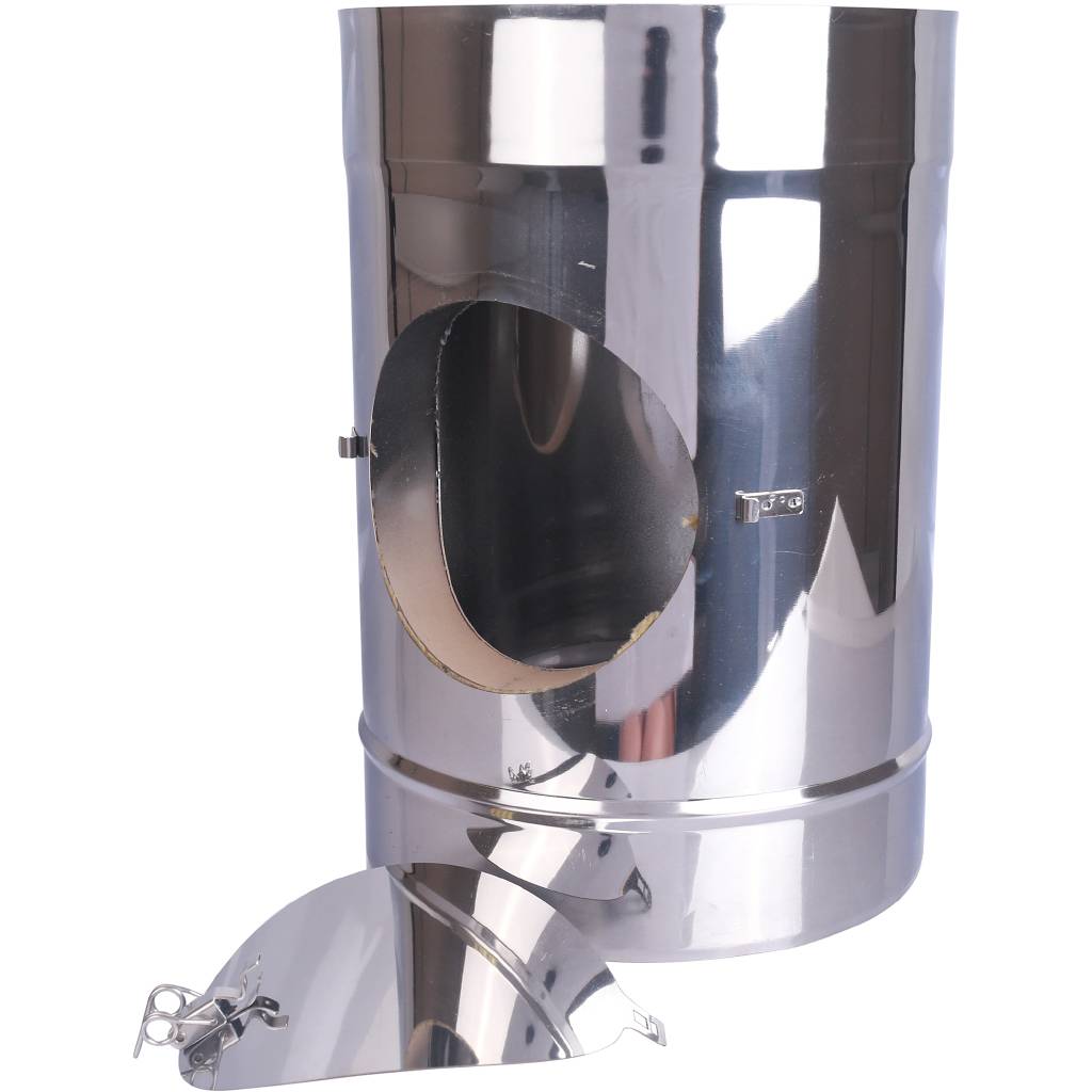 Труба JEREMIAS 250 мм с лючком ревизии ДКВ68 180. Фото 0