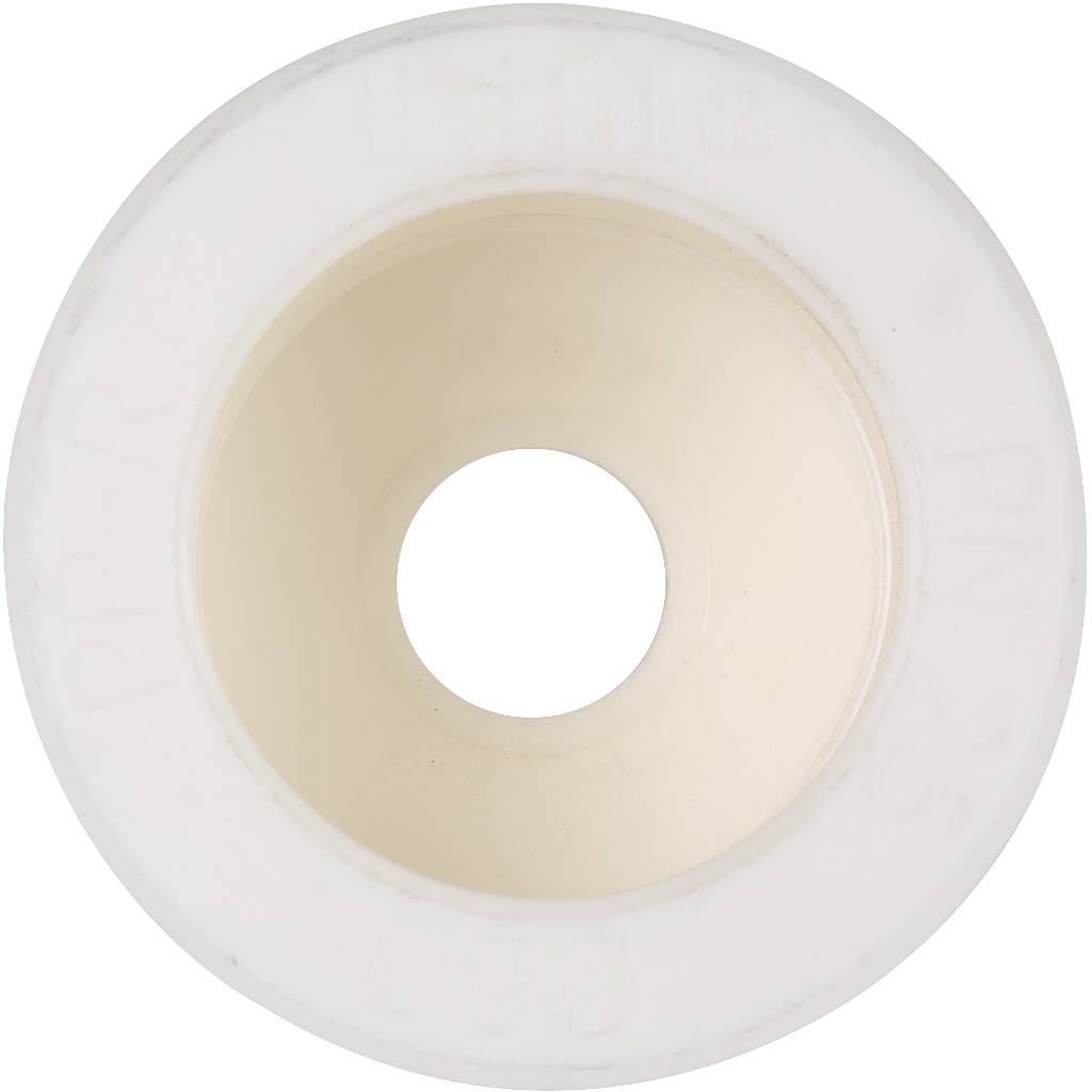 Муфта переходная Kalde 63x20 для полипропиленовых труб под сварку (цвет белый). Фото 4