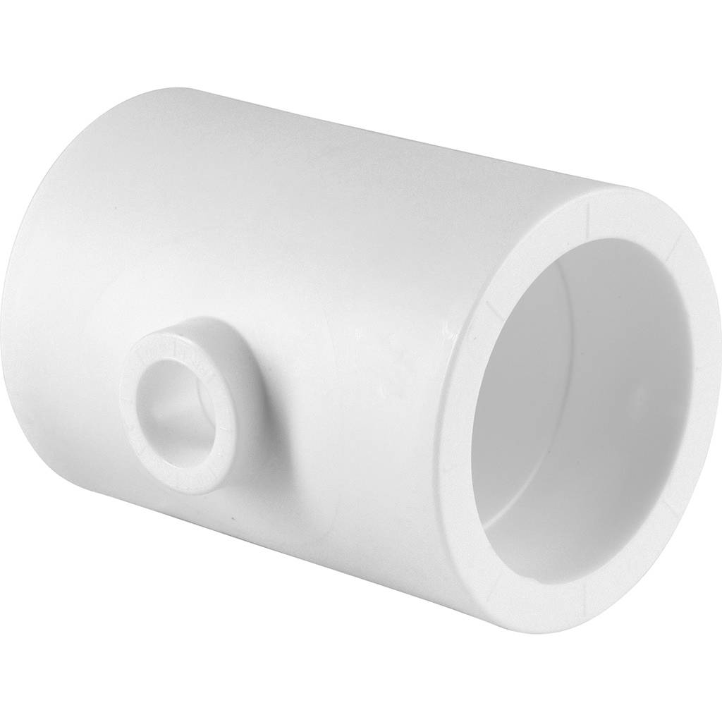 Тройник переходной Политэк 63х20х63 для полипропиленовых труб под сварку (цвет белый)