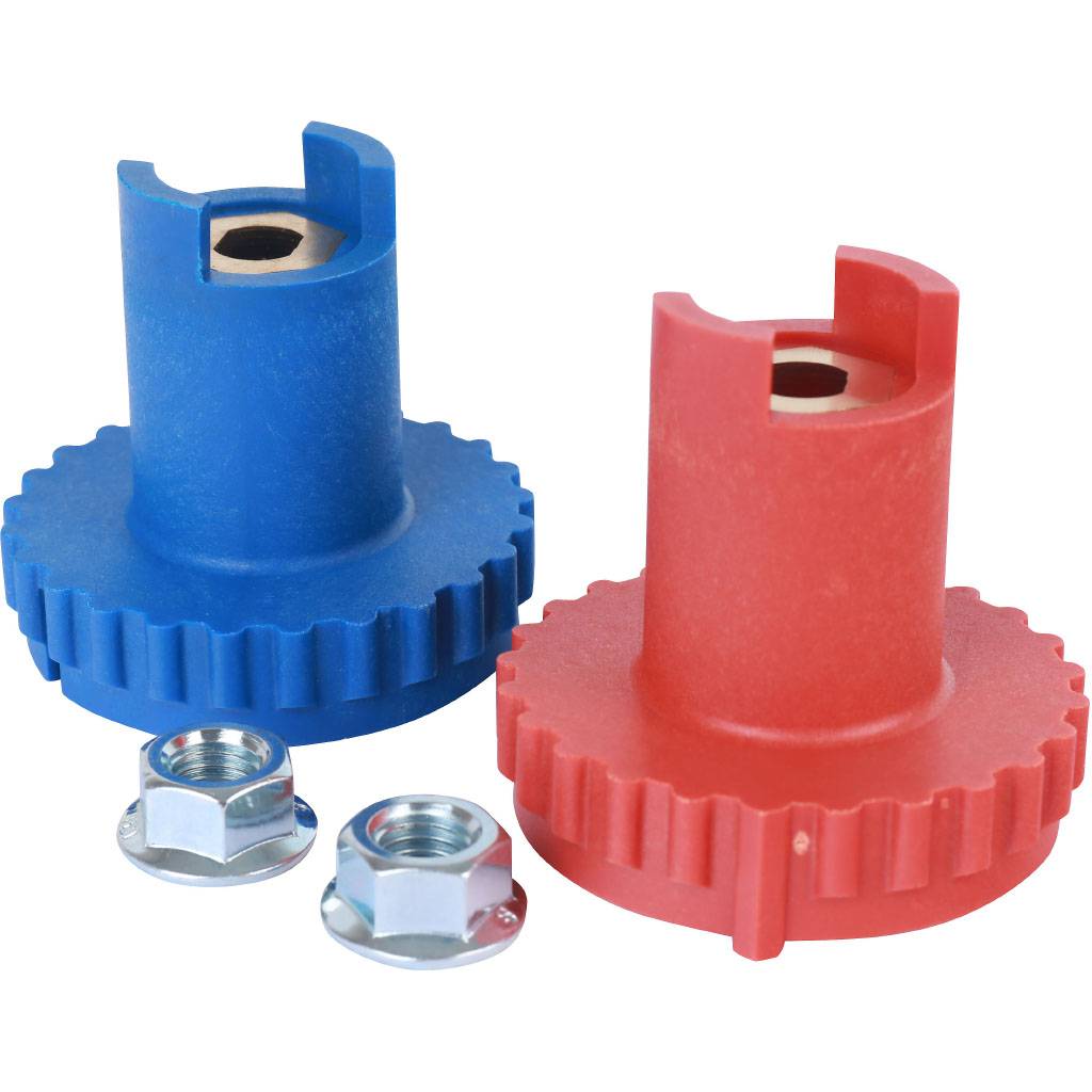 Комплект ручек BARBERI для шаровых кранов 2 шт.(синяя, красная)