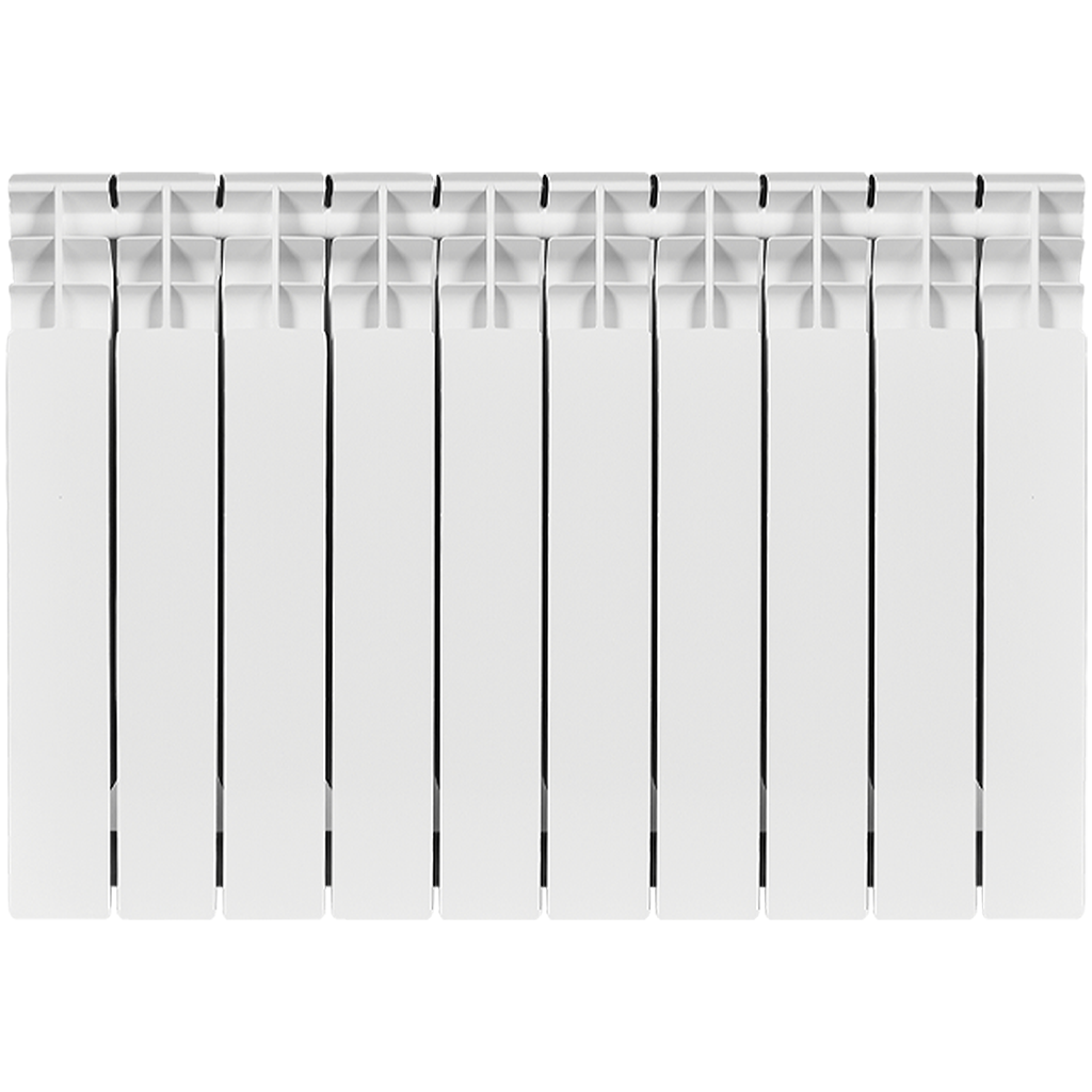 Радиатор биметаллический STOUT TITAN 500 10 секций боковое подключение (белый RAL 9016)
