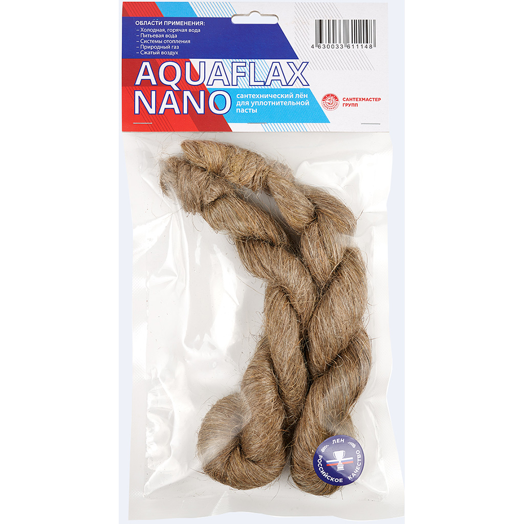 СантехМастерГель 61114 Aquaflax Nano, лён российский, пакет, 100 гр. (2021*10 шт). Фото 0