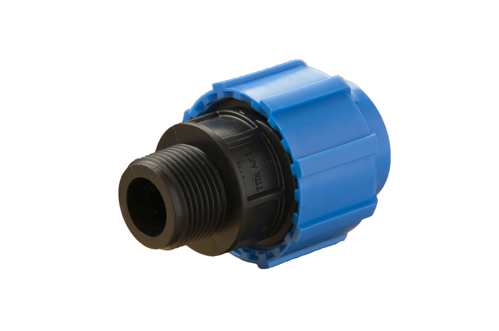 50033440 Политэк Муфта ПНД переходная с наружной резьбой 40 х 3/4 ТПК-АКВА