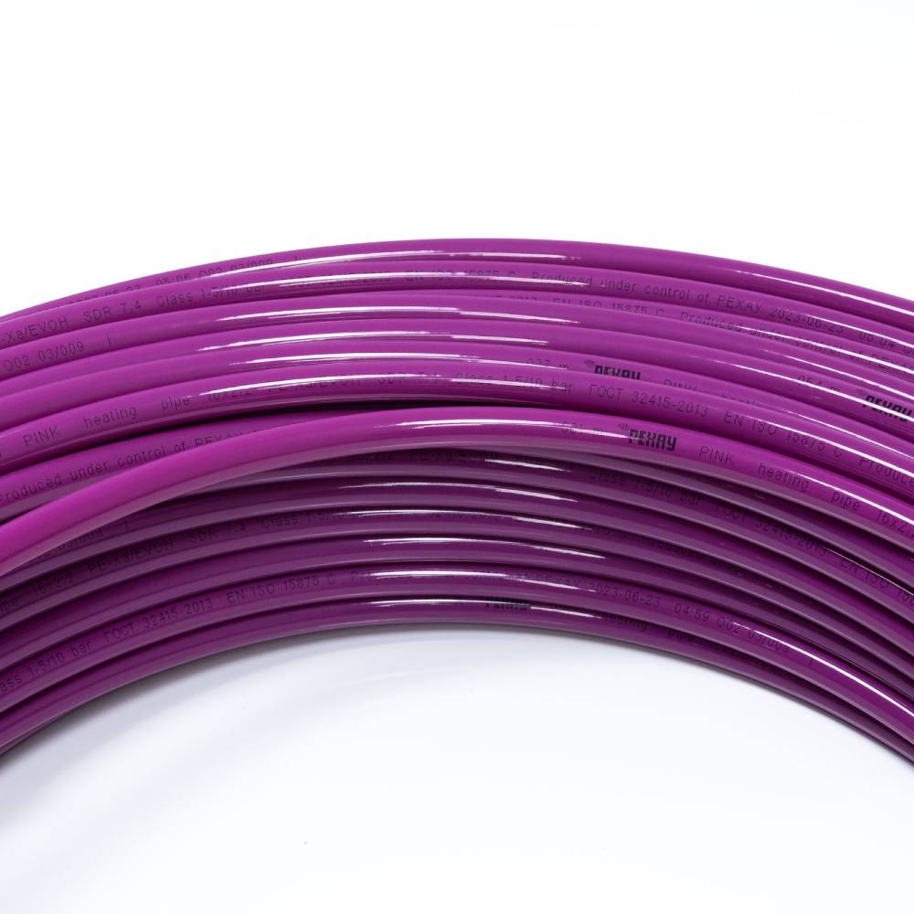 Труба отопительная РЕХАУ PINK 16х2,2 мм, бухта 120 м из сшитого полиэтилена PEX. Фото 2