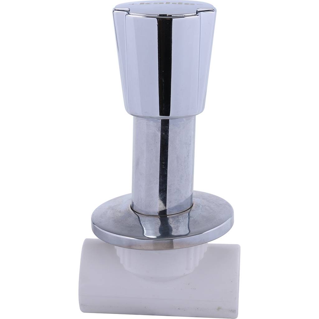 Вентиль Kalde c хромированной ручкой трилистник d=25. Фото 1