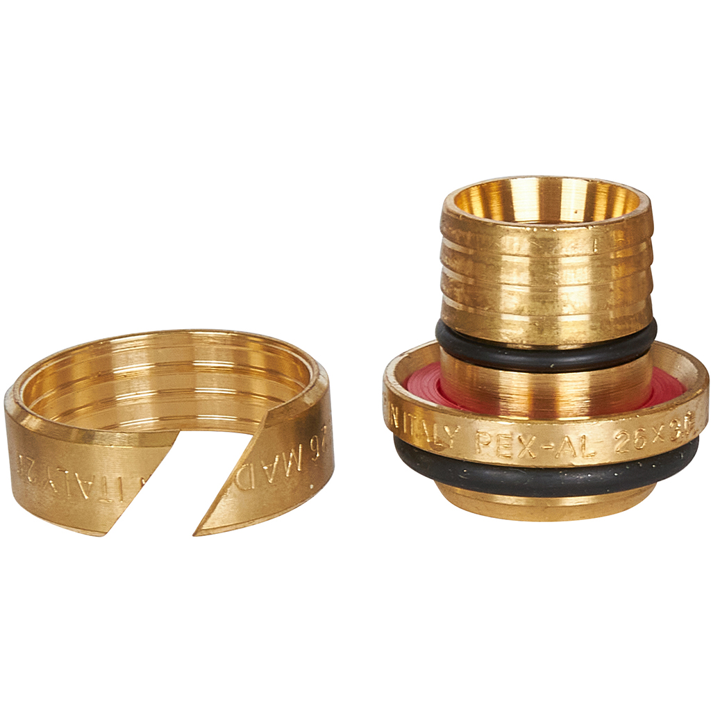 Тройник переходной STOUT 32x26x32 для металлопластиковых труб винтовой. Фото 6