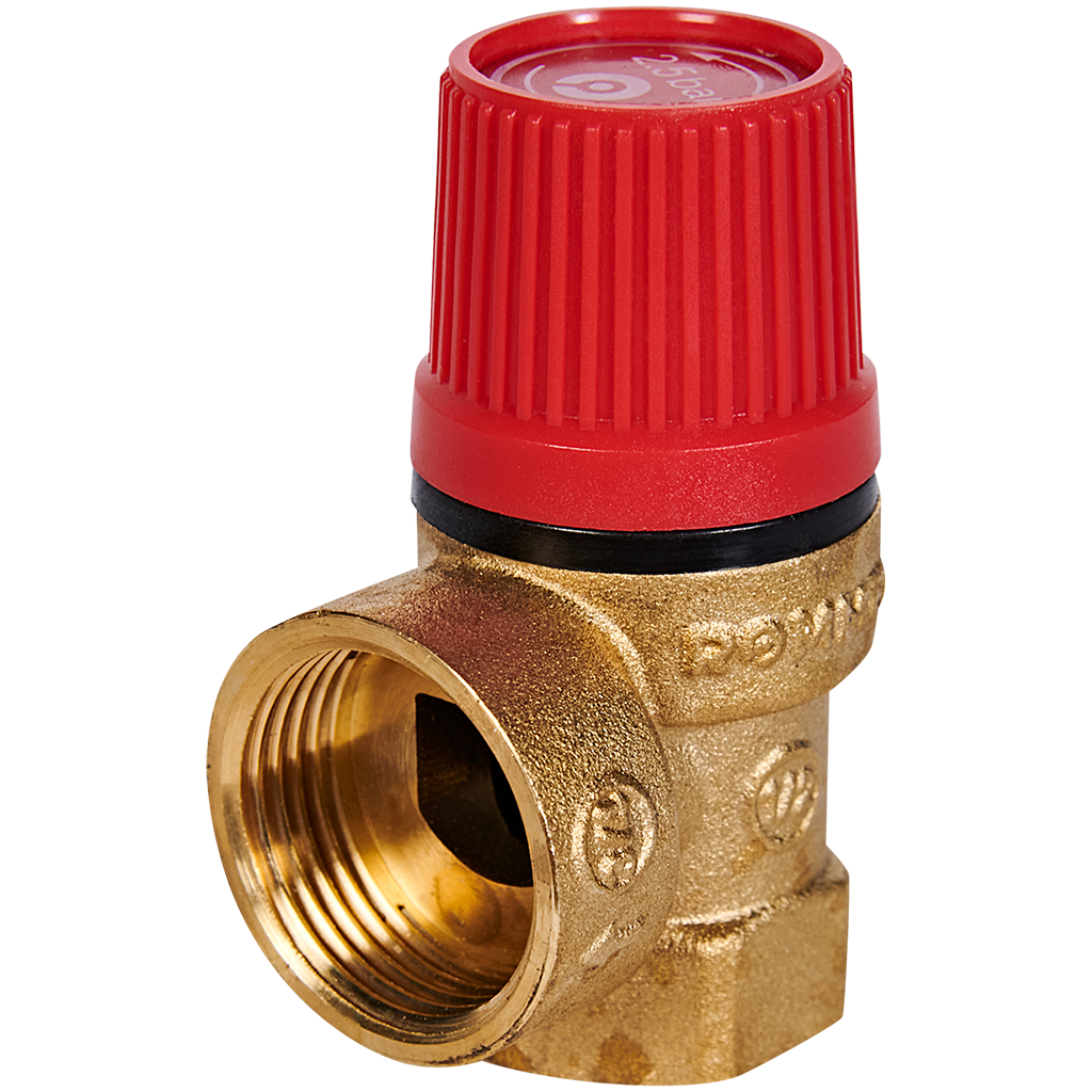 Клапан предохранительный ROMMER для отопления 2.5 бар 1/2 x3/4