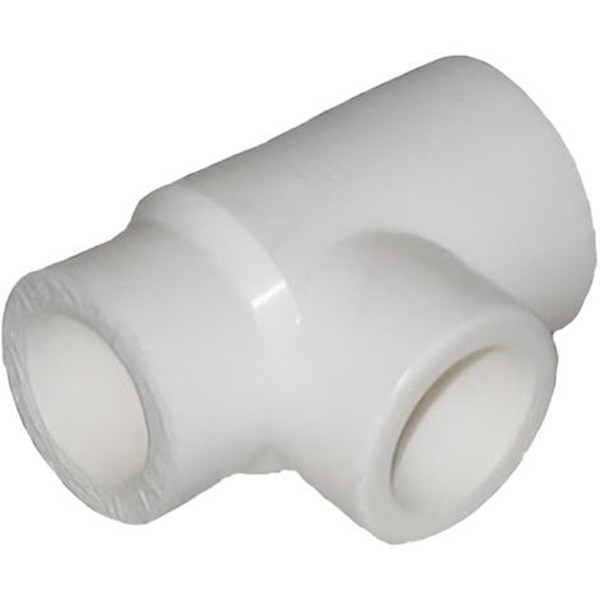 Тройник переходной Политэк 63*50*63 для полипропиленовых труб под сварку (цвет белый)