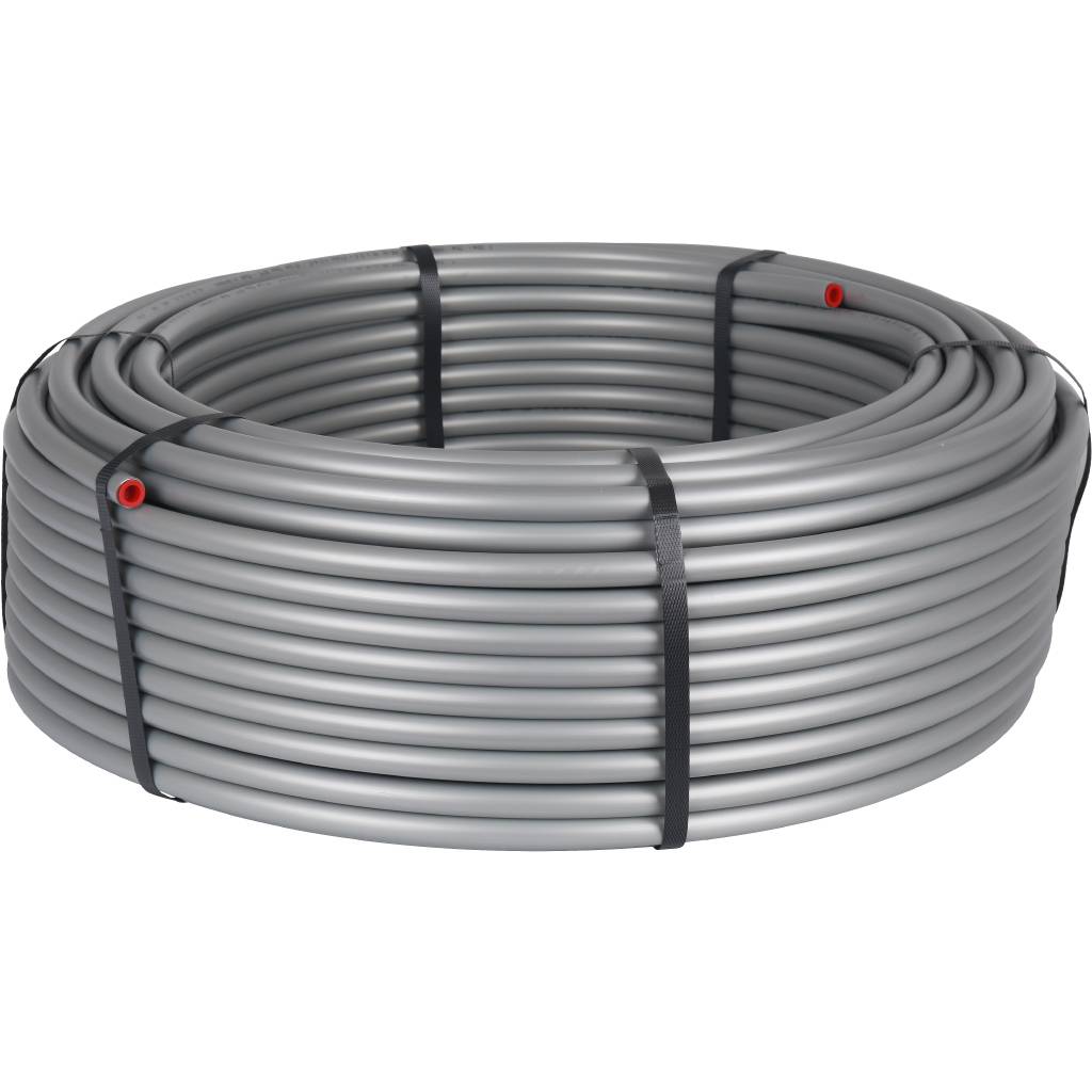 Труба стабильная STOUT PEX 20x2,9 (бухта 100 м), серая. Фото 0