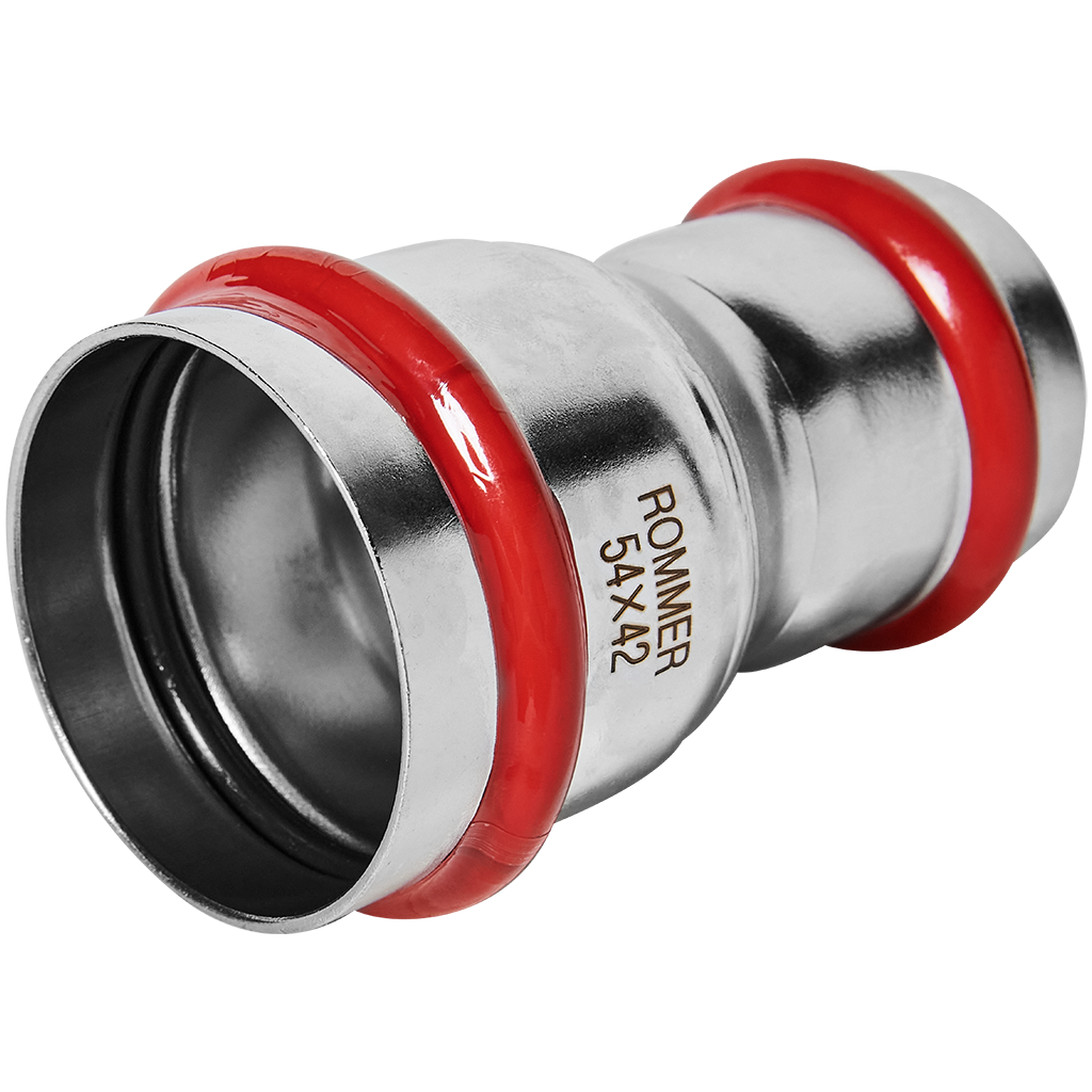 Муфта ROMMER переходная ВПр 54х42 из нержавеющей стали прессовой