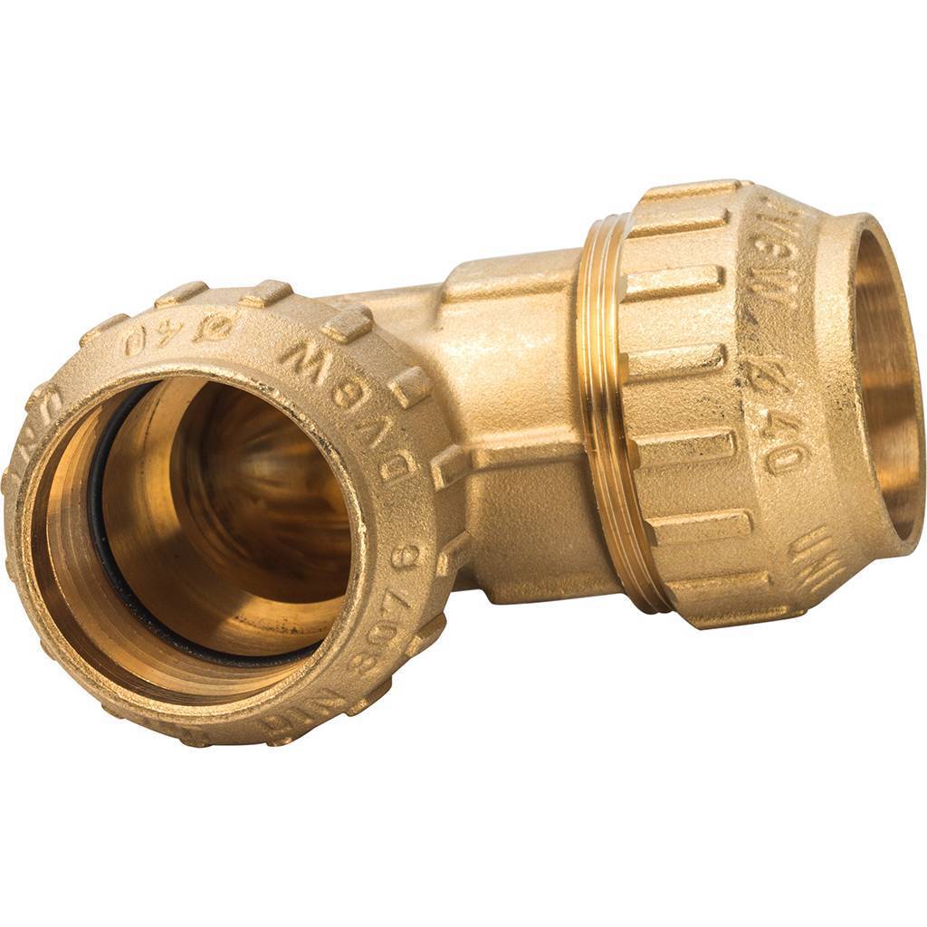 Угольник TIEMME 40х40 для труб ПНД винтовой