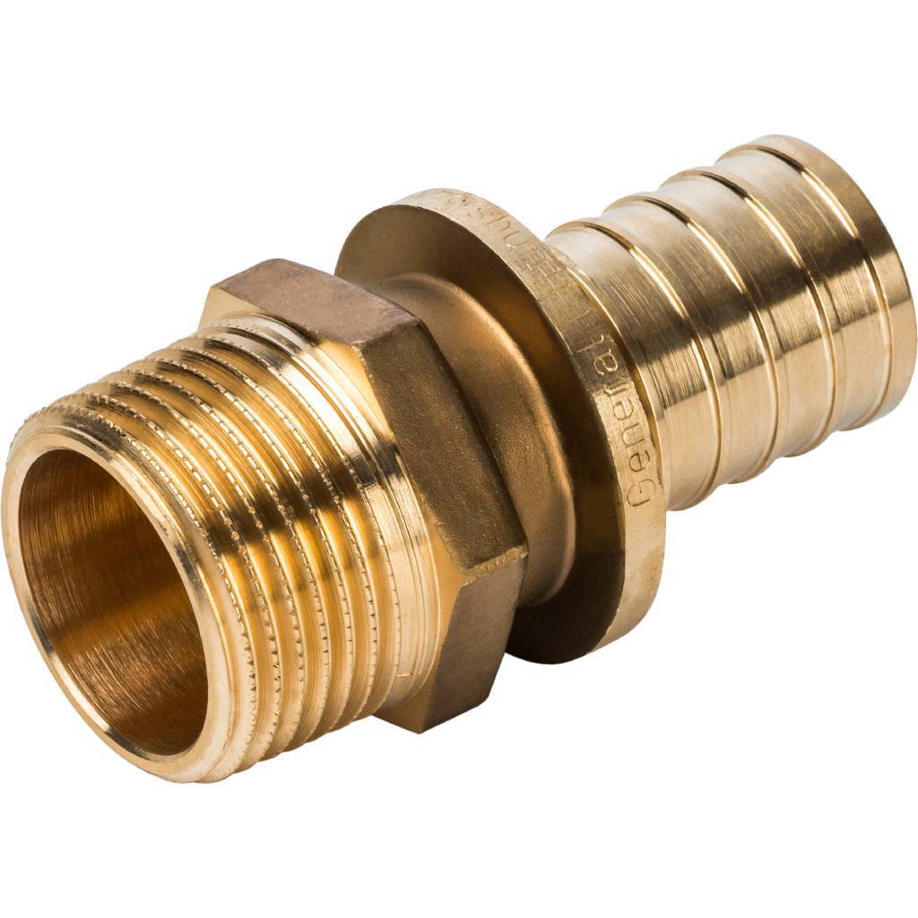 Переходник STOUT с наружной резьбой 32xR 1 для труб из сшитого полиэтилена аксиальный. Фото 2