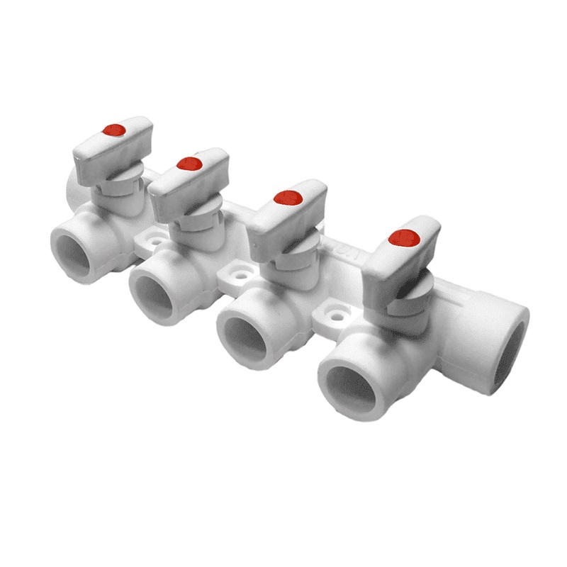 Коллектор с 3 выходами Pro Aqua d=40-20 PP-R Белый