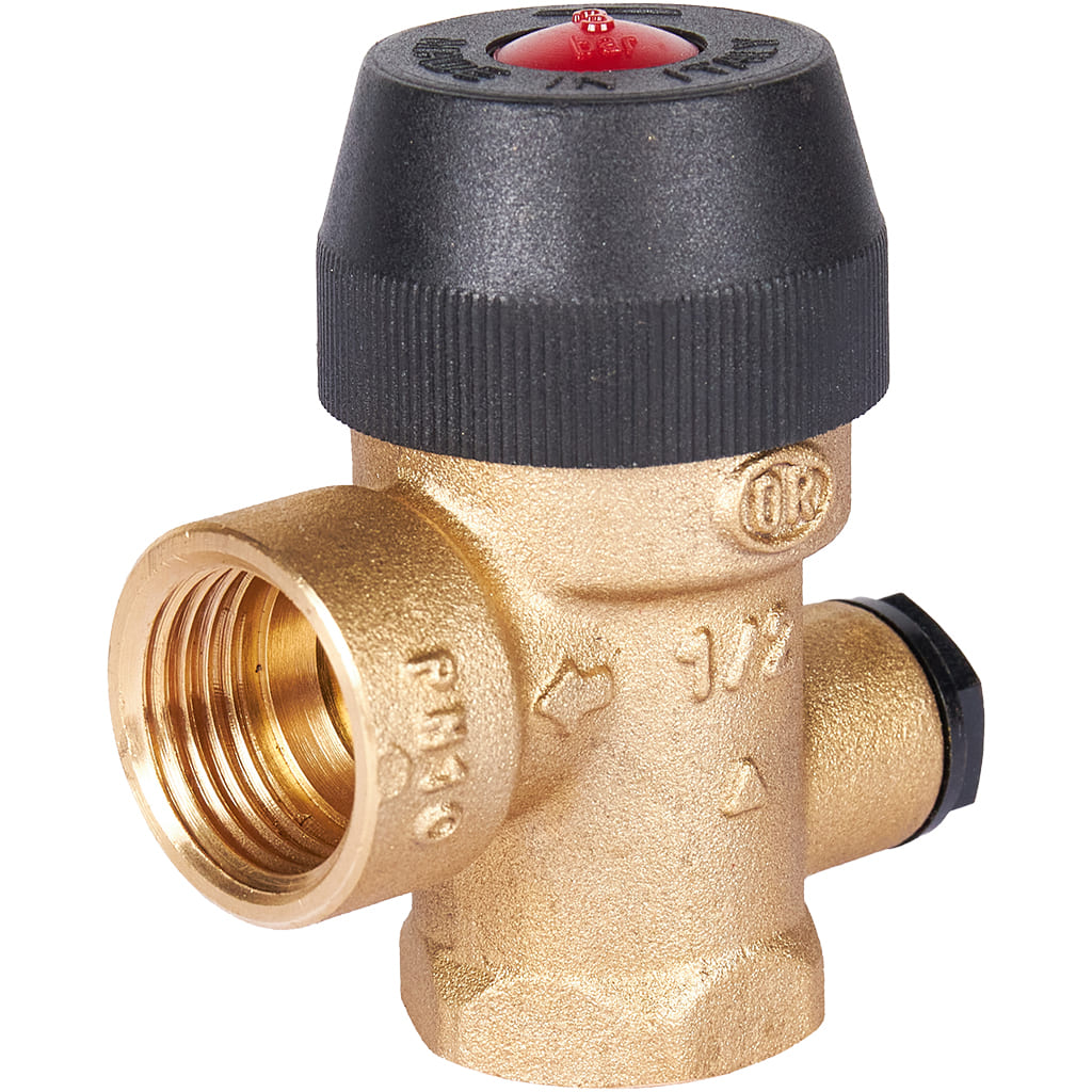 Клапан предохранительный для отопления STOUT 3 бар 1/2 x1/2х1/4 (488.130)