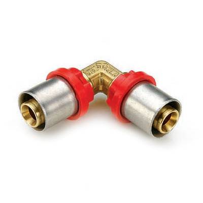 Угольник TIEMME 16x16 для металлопластиковых труб прессовой