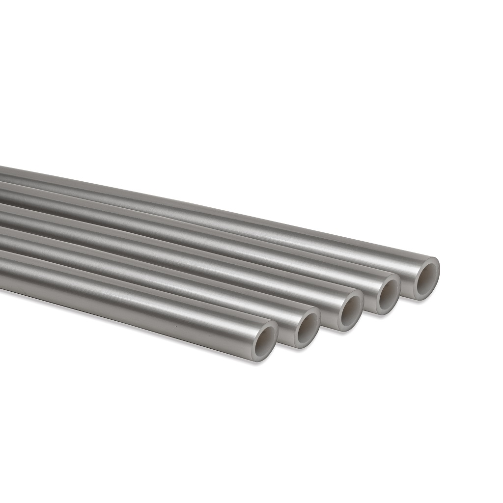 Труба ROMMER PEX из сшитого полиэтилена с кислородным слоем, серая, 25х3,5 (бухта 50 метров)