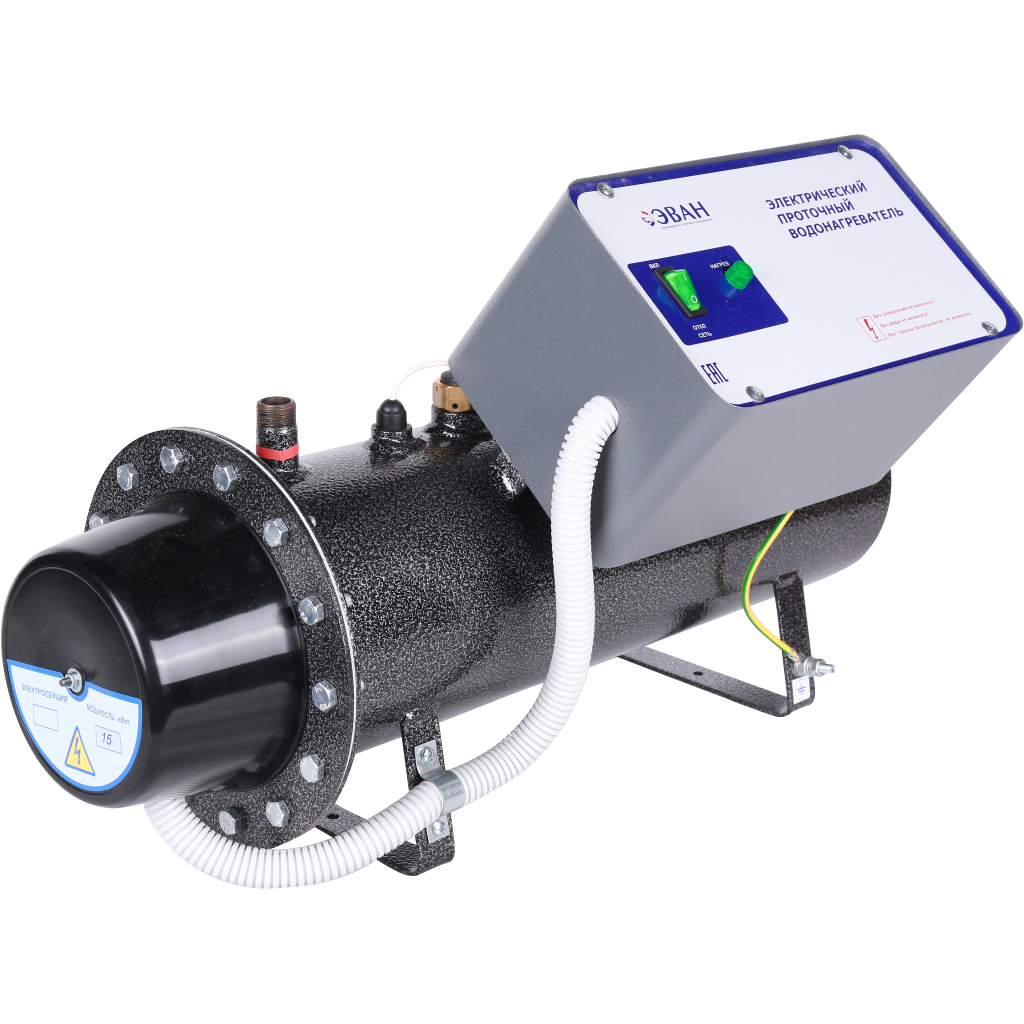 Водонагреватель ЭВАН ЭПВН-15 кВт (1 фл.) проточный класс Стандарт-Эконом. Фото 2