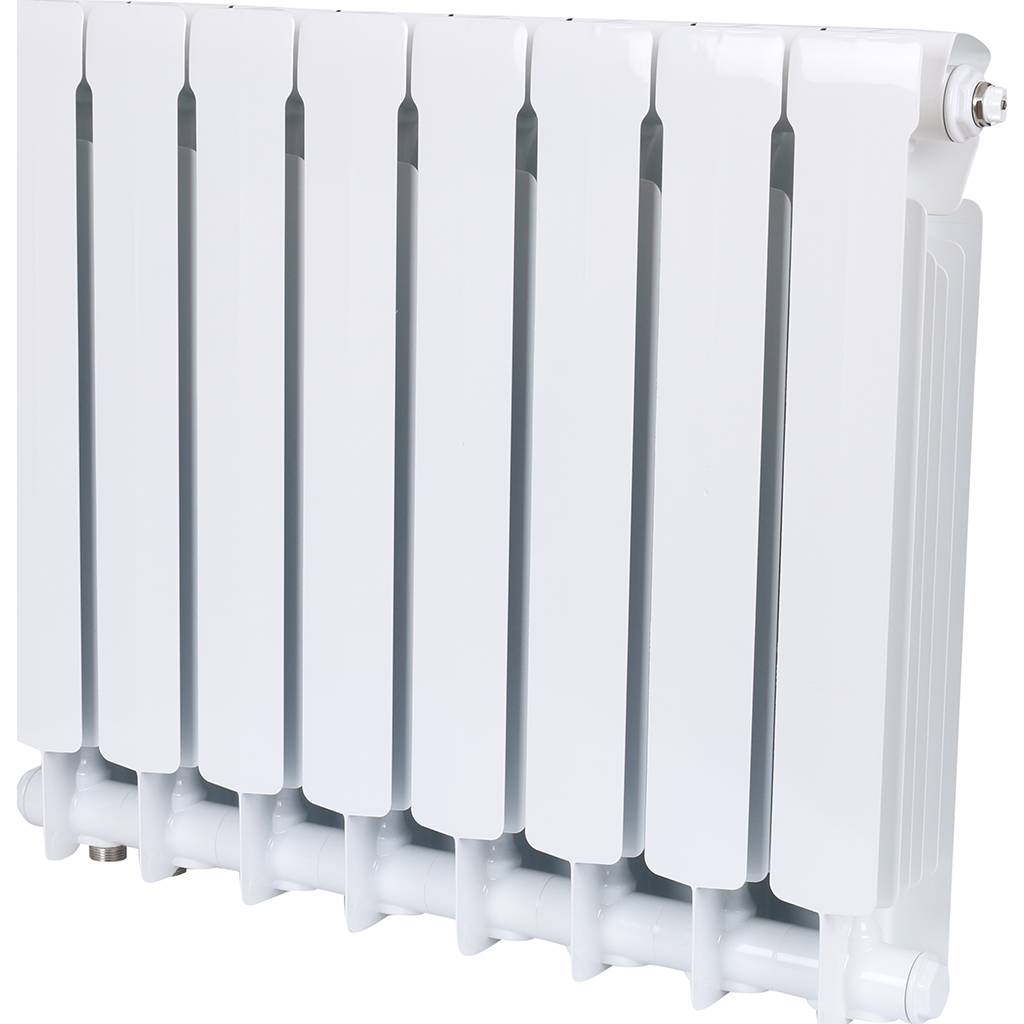 Радиатор биметаллический RIFAR BASE VENTIL 500 BVR 7 секций нижнее правое подключение (белый RAL 9016). Фото 3