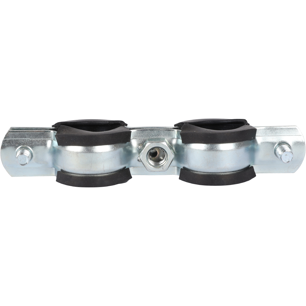 Комплект двойной хомут для труб STOUT хомут+шпилька шуруп +дюбель пластиковый 1/2 (20-24). Фото 8