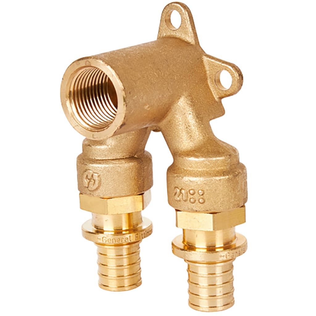 Проточный настенный Угольник STOUT 16x1/2 для труб из сшитого полиэтилена