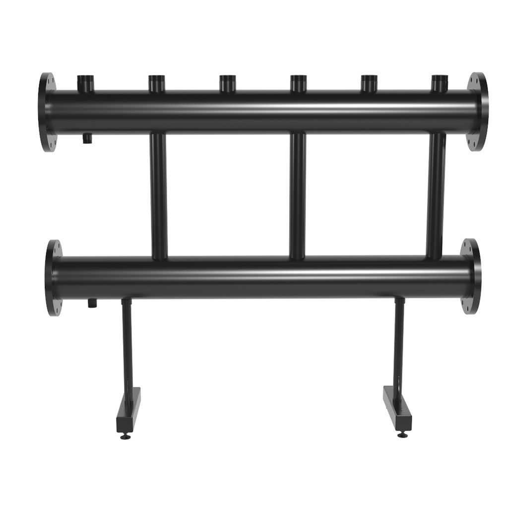 Модульный коллектор GIDRUSS MK-2000-3x50 (до 2 мВт, 2 магистр. подкл. Фл.Ду150, 3 контура G 2 вверх). Фото 0