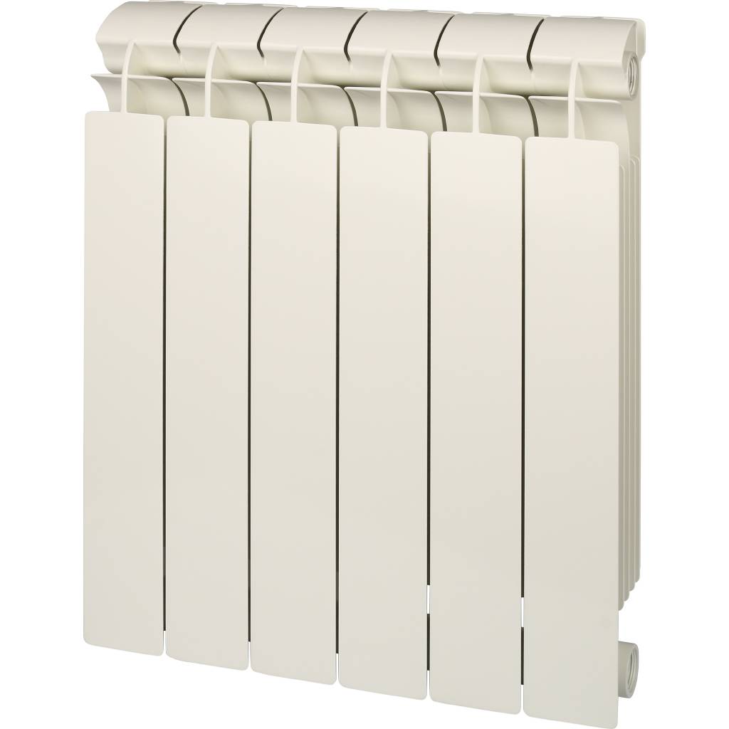 Радиатор биметаллический Global STYLE PLUS 500 6 секций боковое подключение (белый RAL 9010)